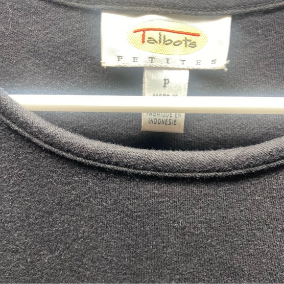 Talbots L P Cotton sleeveless Shift Maxi Dress tank VTG side slits at bottom - Picture 3 of 4